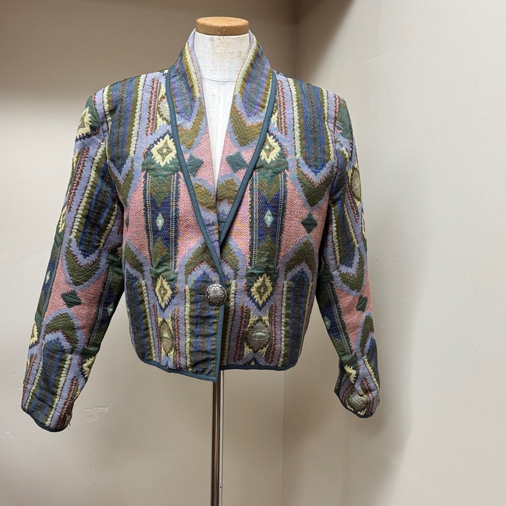 Colorful Geometric Women's Blazer